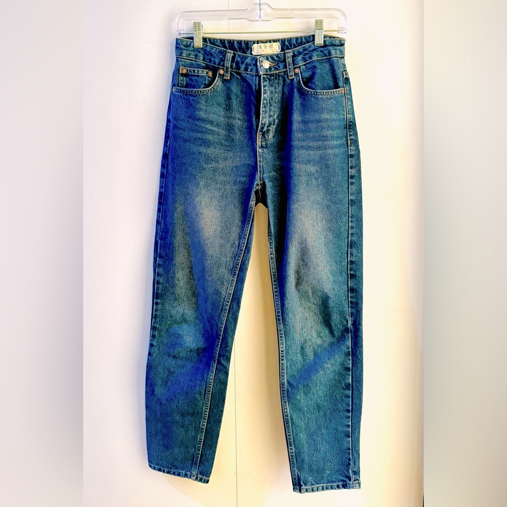 Free People Medium Wash Denim Barrel Jeans Size 26